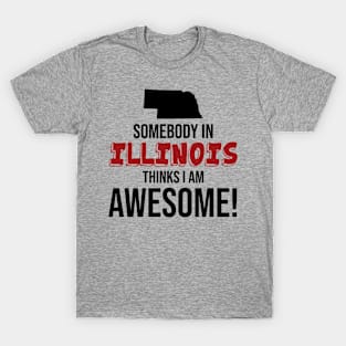 Somebody in Illinois Thinks I Am Awesome T-Shirt